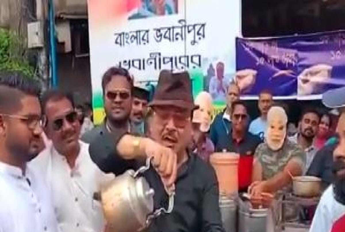 TMC MLA Madan Mitra dons role of chaiwala and price of cup at Rs 15 lakh