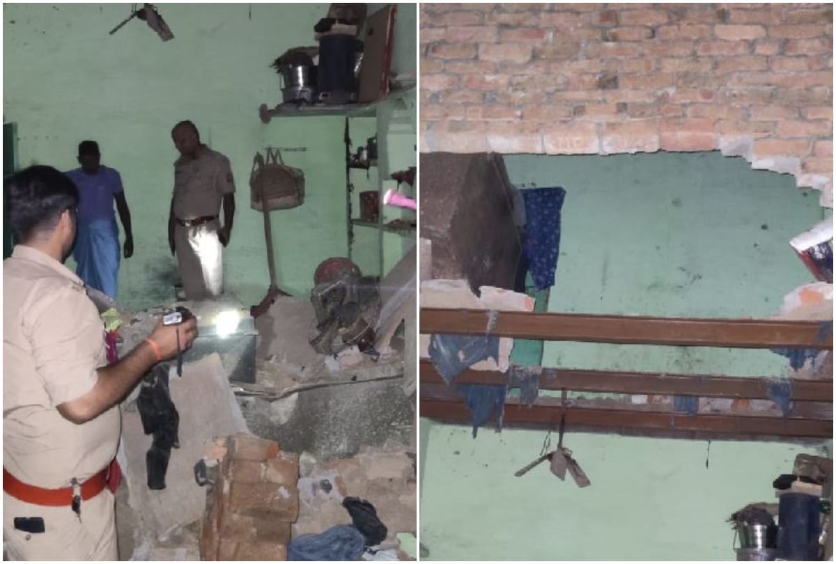 gas cylinder blast in house at nagala padma two injured