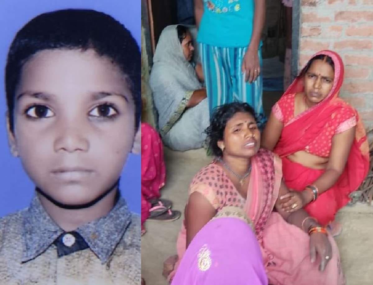 Child died by current during kite loot in grip of electric wires in field jaunpur