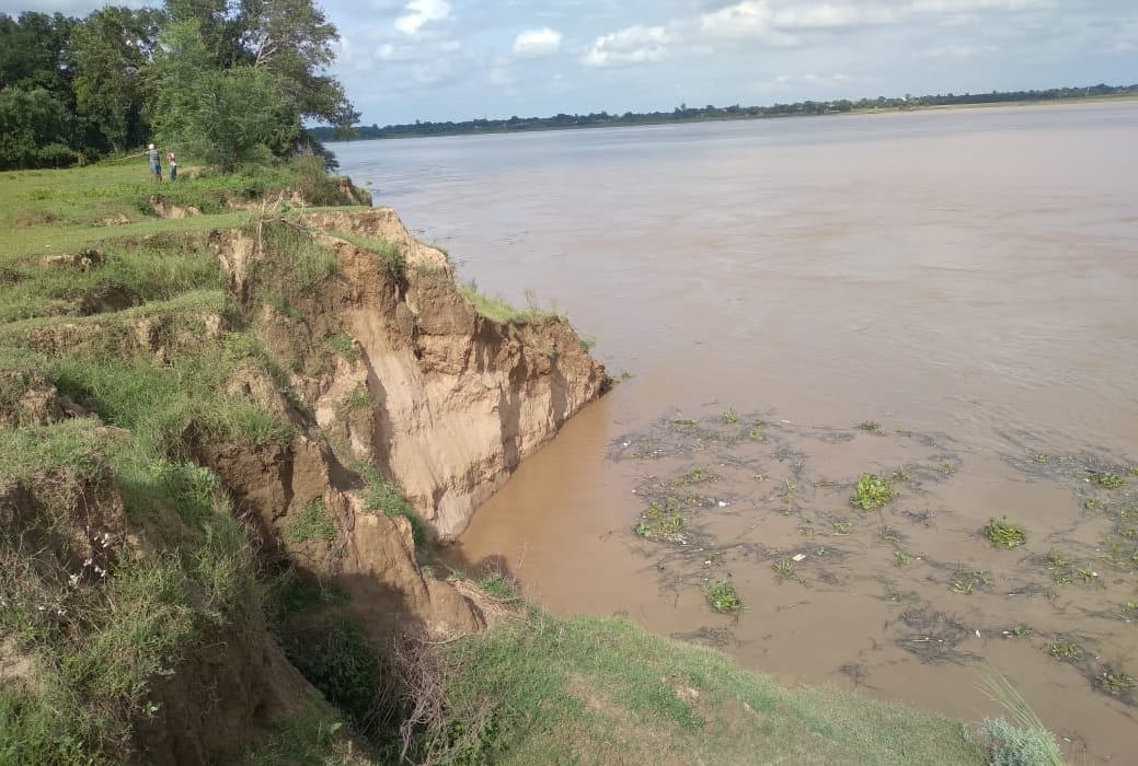 The havoc of the Ganges, the cutting of land started in four villages