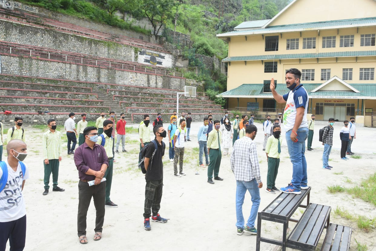school open after four  month in rampur