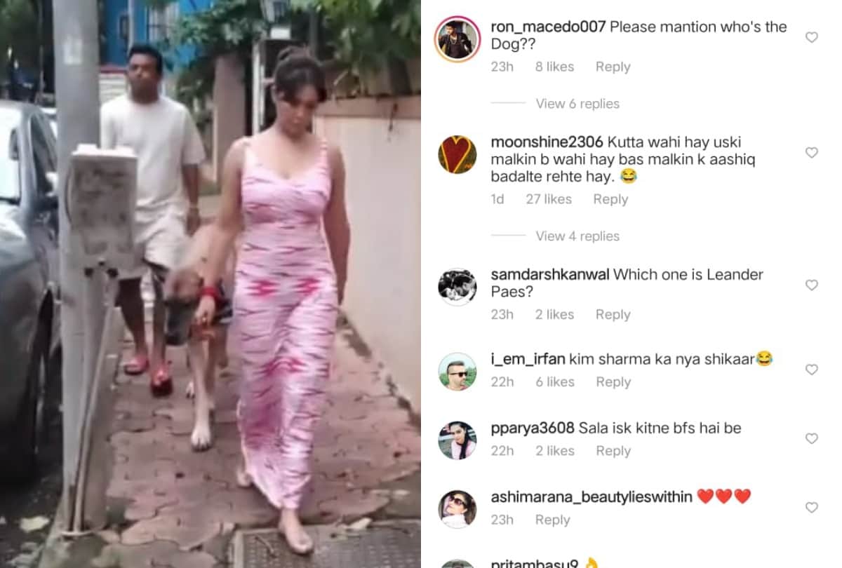 kim sharma and leander paes romantic evening actress troll on social media