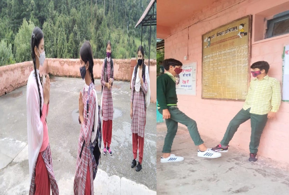 schools reopened in himachal, Less than 50 percent of the students reached on the first day