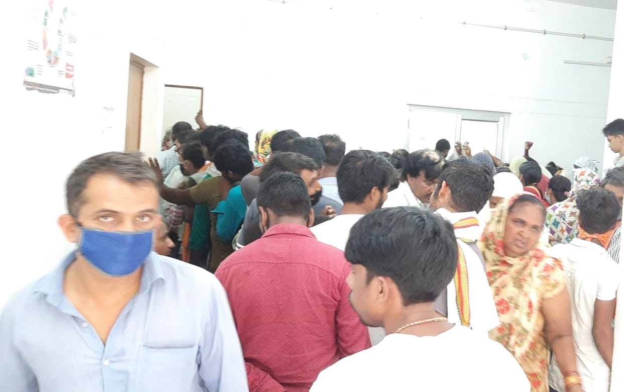 Large number of people visited hospital for vaccination
