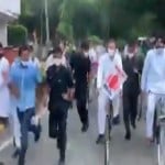 राहुल गांधी का साइकिल मार्च