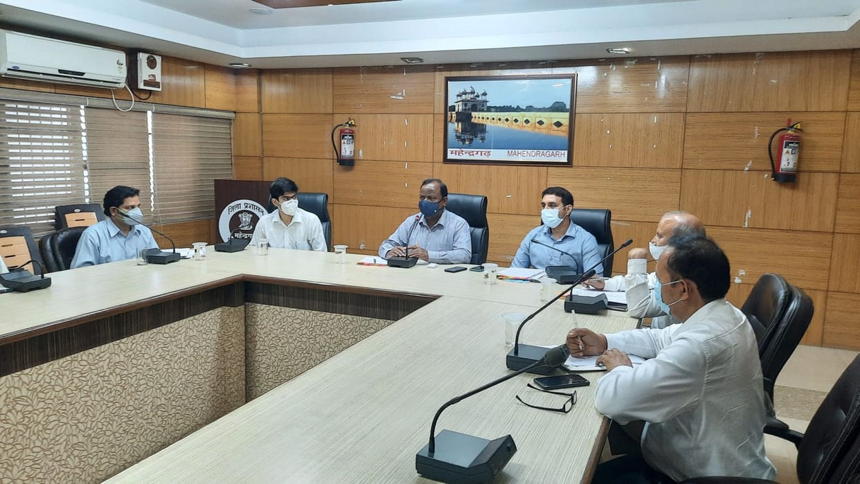 Officers engaged in the preparations for Panchayat elections