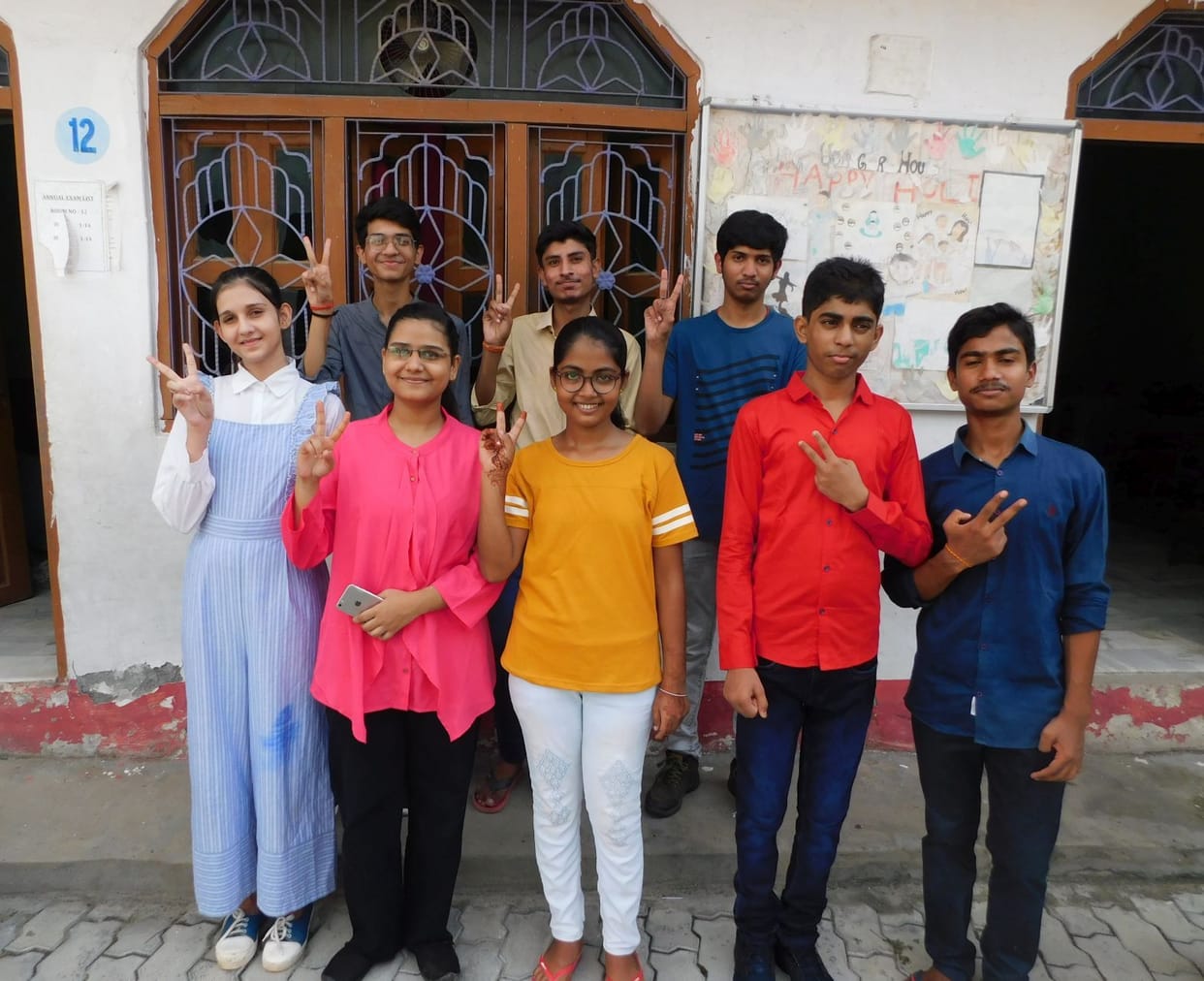 Results announced, smiles of students