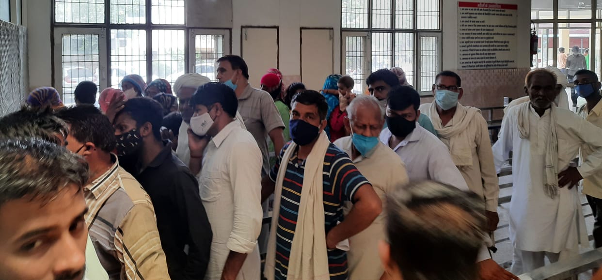 Patients wandering for treatment for three hours due to workers' strike