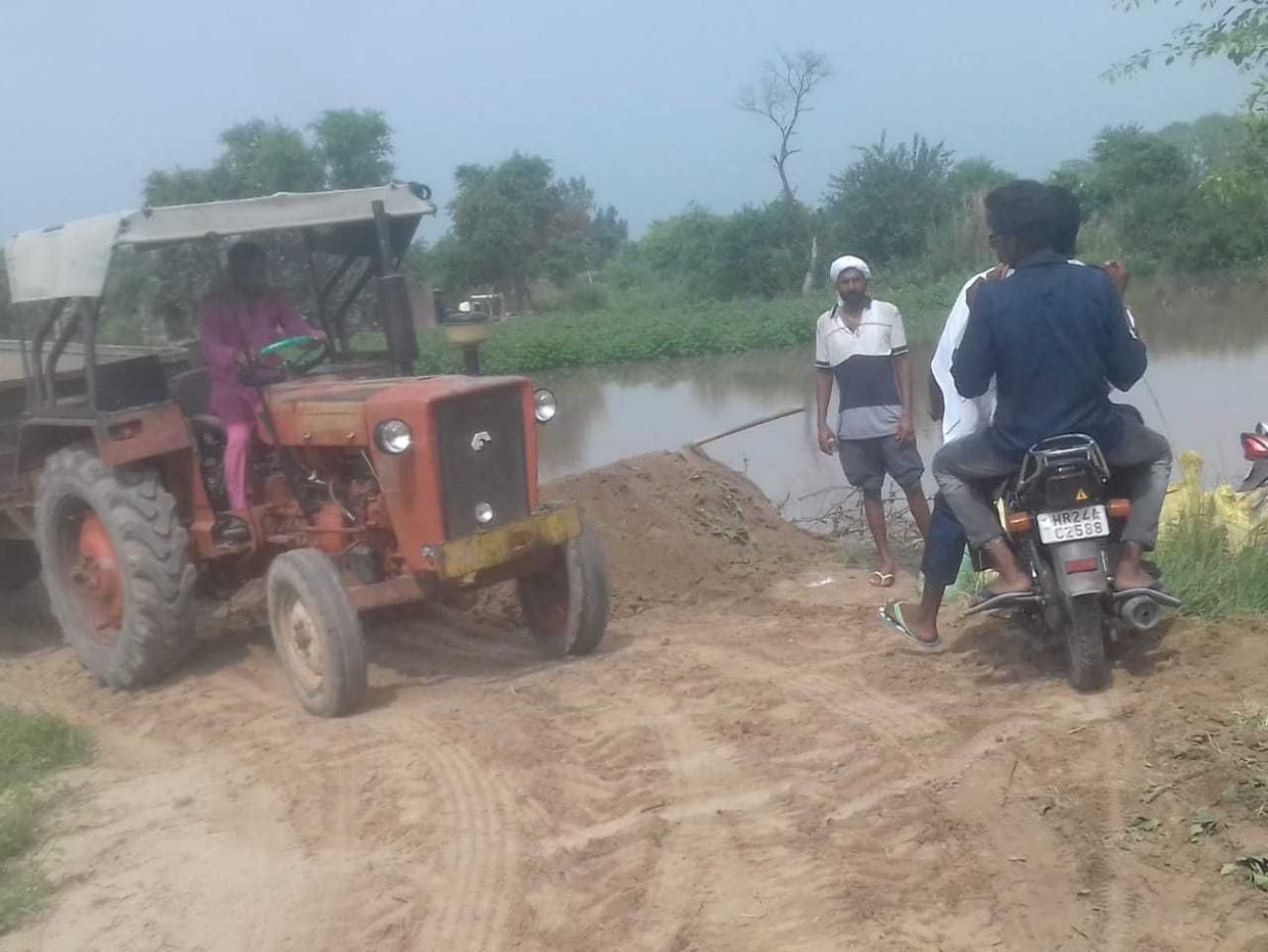 Ghaggar's water level dropped by 13 thousand cusecs in three days, Rajasthan's supply will be stopped