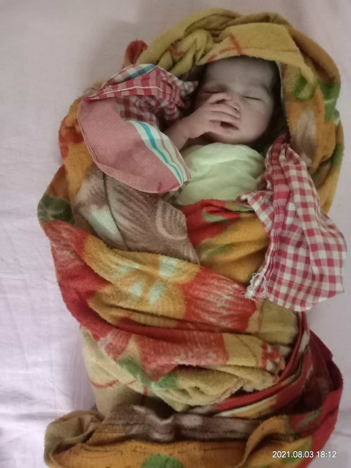 Newborn baby girl found in satchel on ganga banks in Chandauli