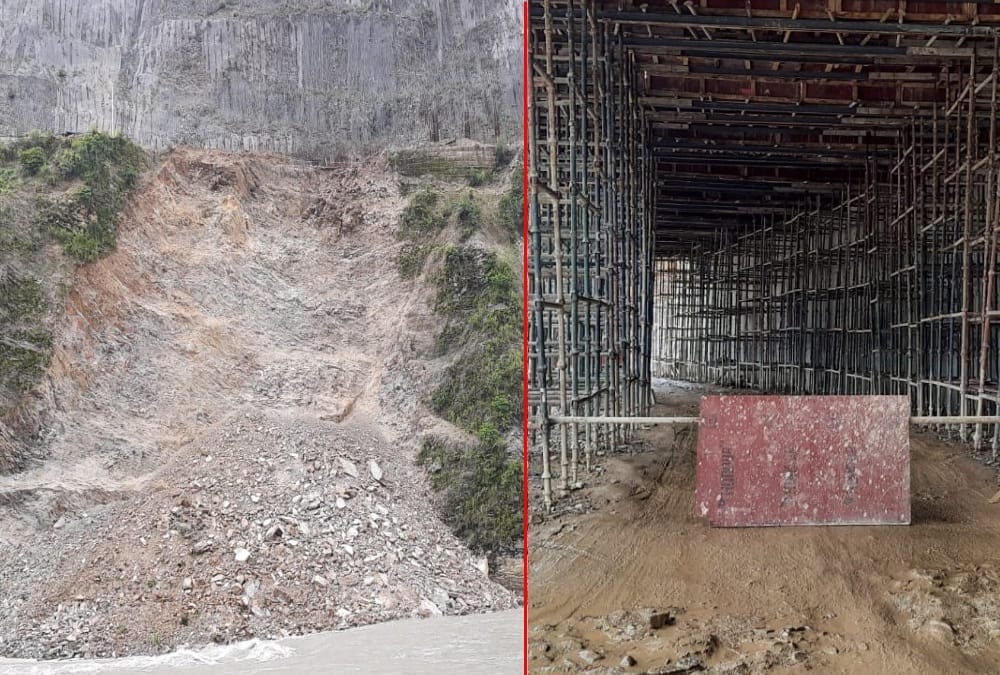 Uttarakhand Weather Update Today: Gangotri highway 50 meter Area Collapse after Heavy Landslide photos