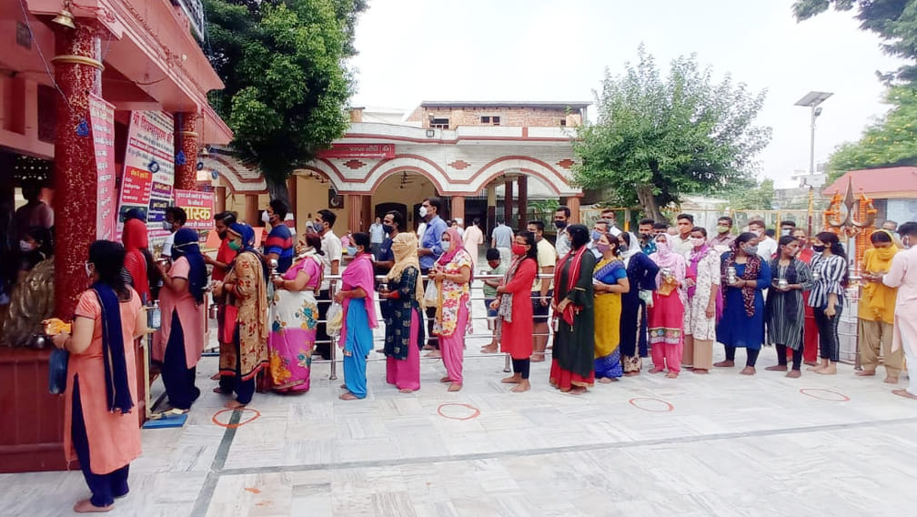 Bhole Baba was anointed with reverence