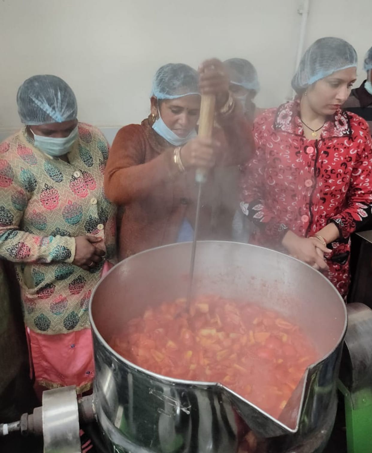 The women of Gillakheda will prepare guava pulp
