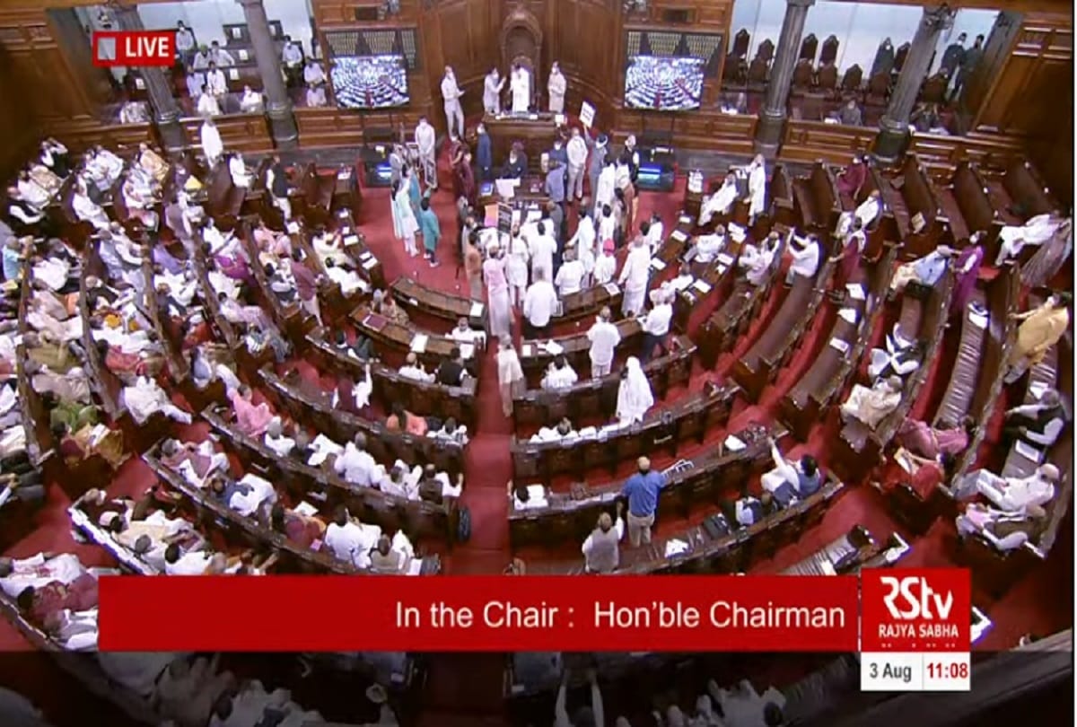 Parliament Monsoon Session 2021 Today Live Update News Congress leader Rahul Gandhi cycle march, opposition party pegasus case pm modi govt rajya sabha today, Lok sabha latest news in hindi