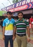 पानीपत। नीरज चौपड़ा के साथ जितेंद्र जागलान। फाइल फोटो।