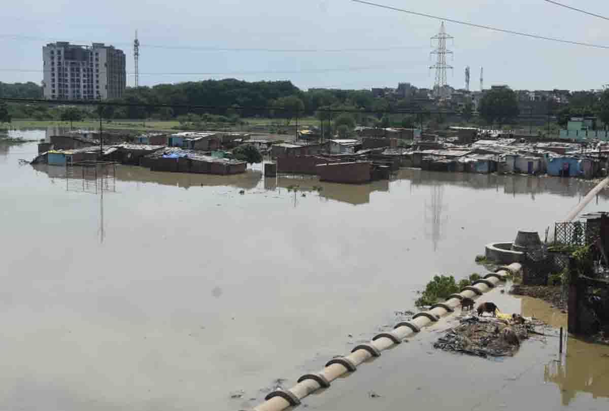 floods of the Pandu river in kanpur up