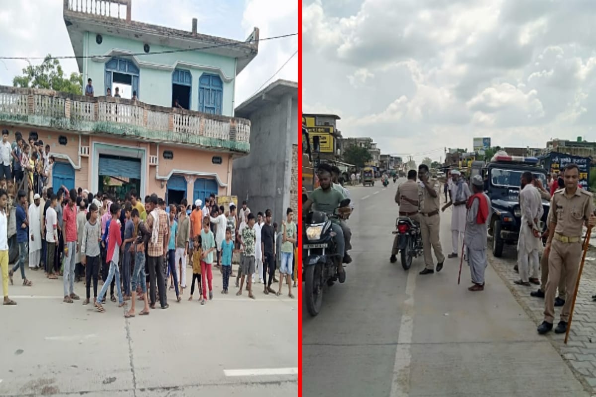 Muzaffarnagar: Woman dies due to hit by a bike, angry villagers jam the road