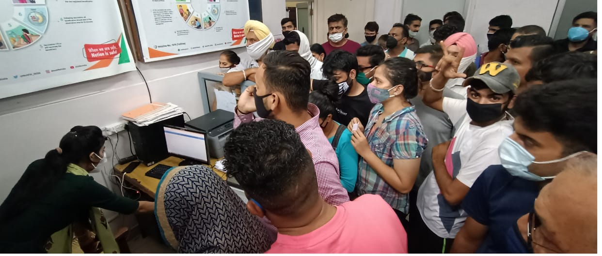 Vaccination did not happen due to server shutdown