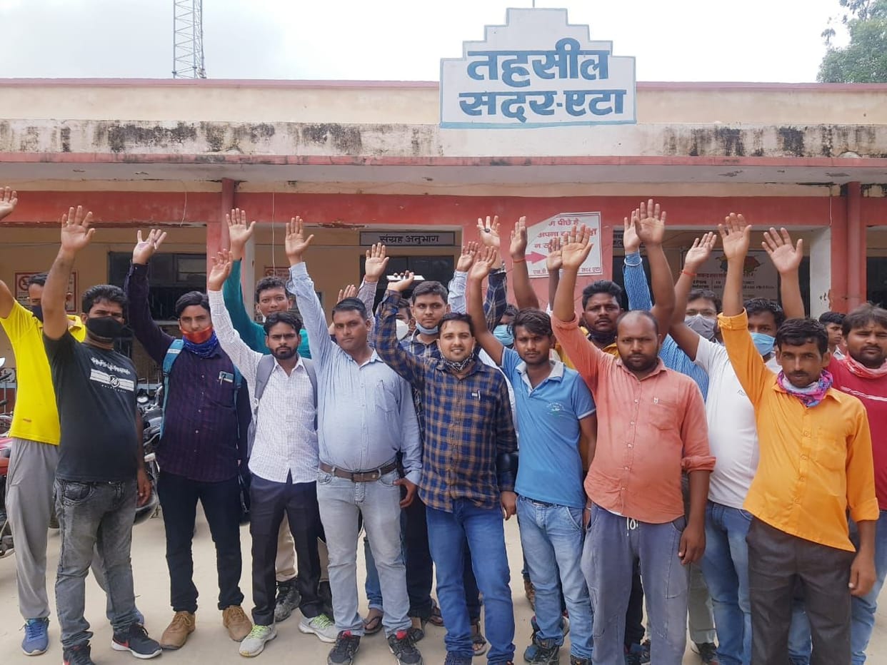 Thermal Project: Contractors demonstrated in Sadar Tehsil