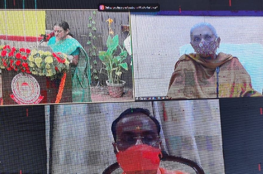 Ballia: Governor laid the foundation stone of the university's administrative building online