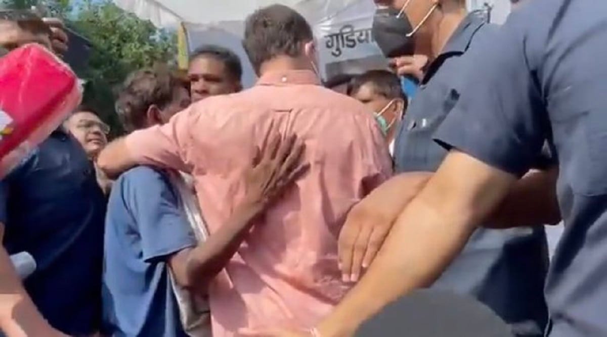congress leader rahul gandhi meets rape victim family in delhi