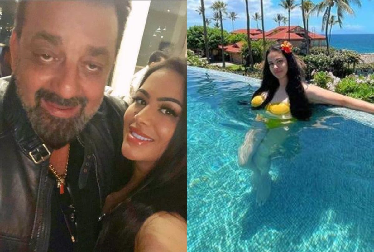Sanjay dutt daughter trishala dutt share photo chilling in pool from vacation goes viral