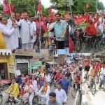 सपा की साइकिल रैली