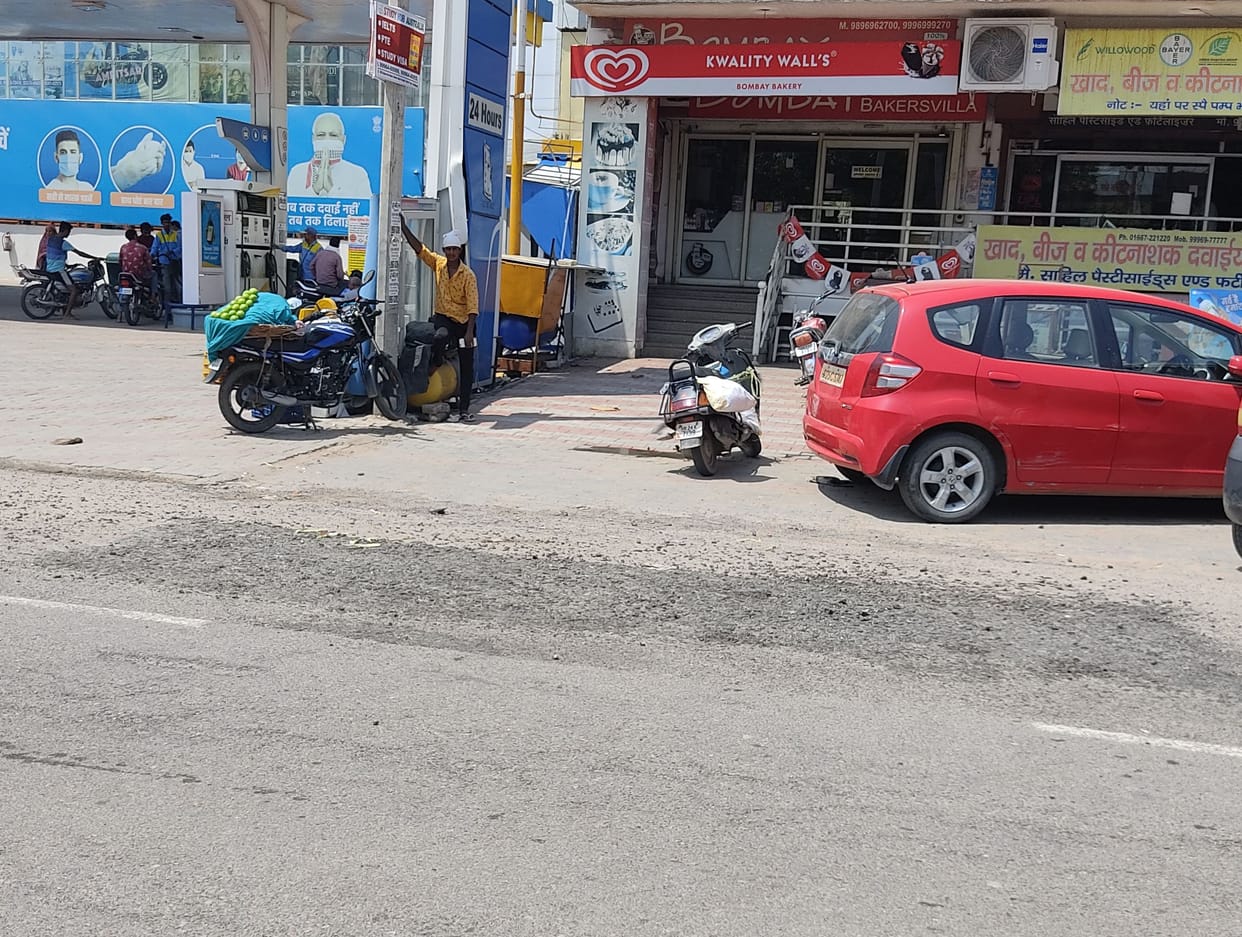 Relief: The work of filling the potholes in the roads started