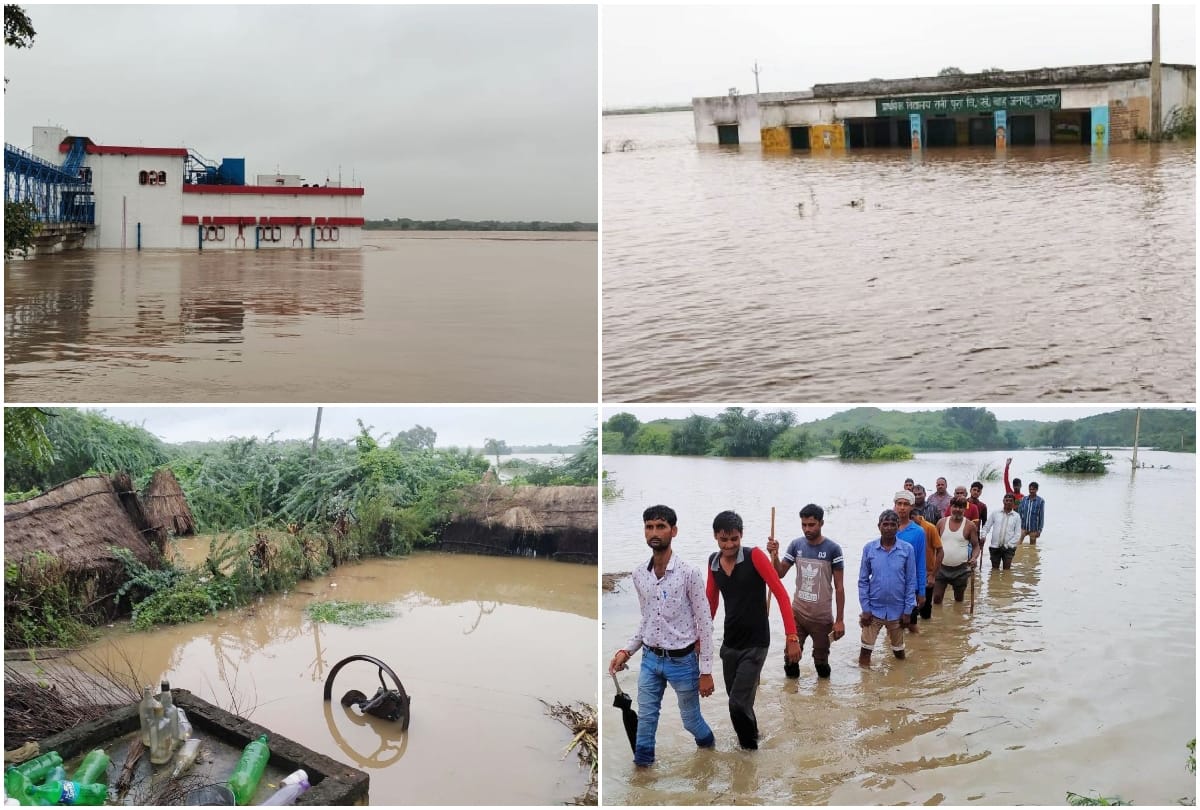 chambal river crosses warning level bah sdm demand NDRF for relief work