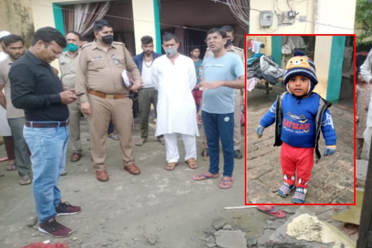 three-year-old child died in Muzaffarnagar after visor of the house collapsed during rain