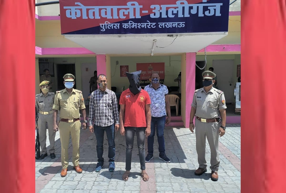 Man arrested who threatned to bomb blast in hanuman temple and rss office in Lucknow.