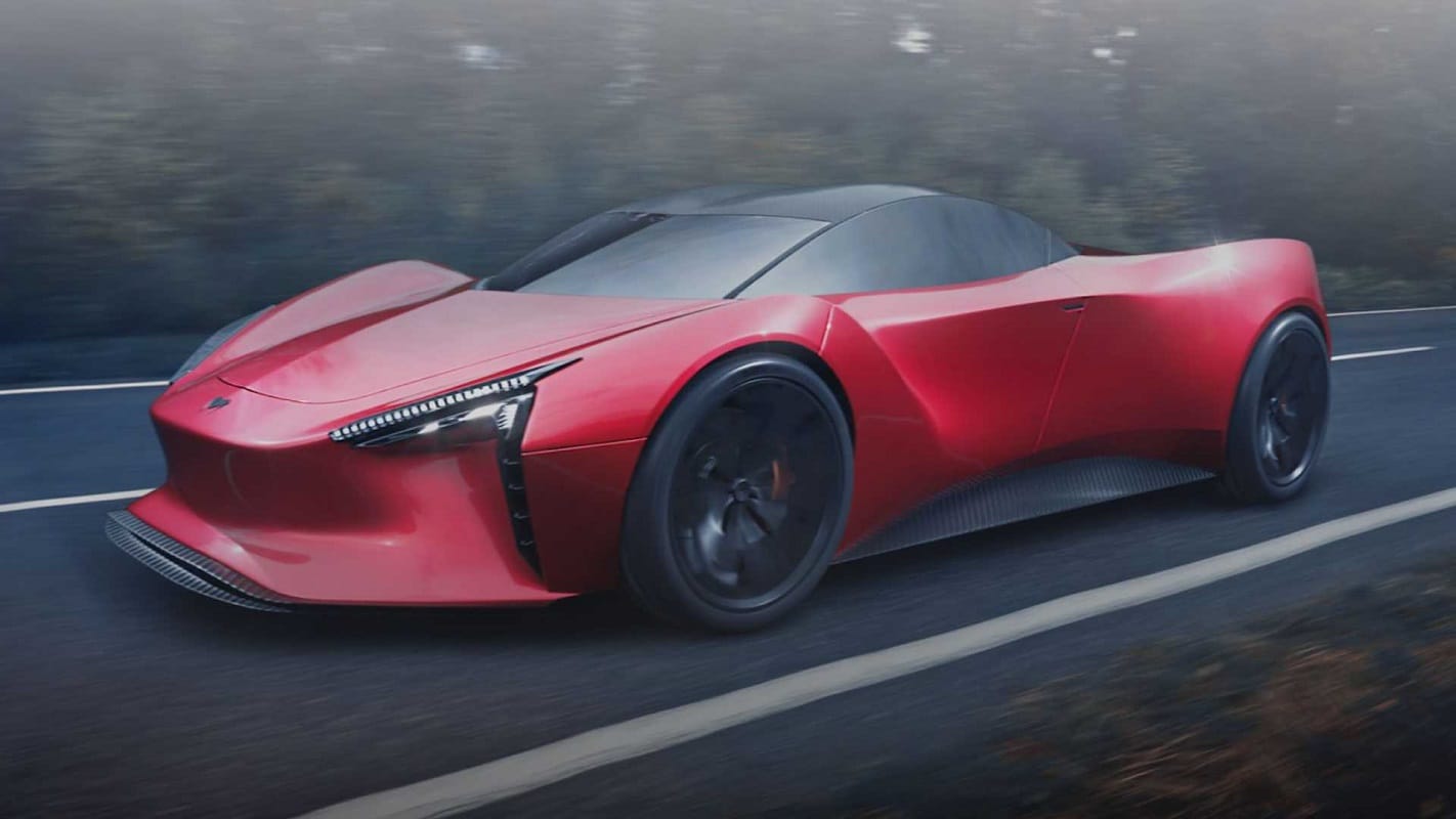 first electric supercar in india azani  Mean Metal Motors MMM Azani electric supercar in india with 350 kmph top speed and 700 km driving range know price and details