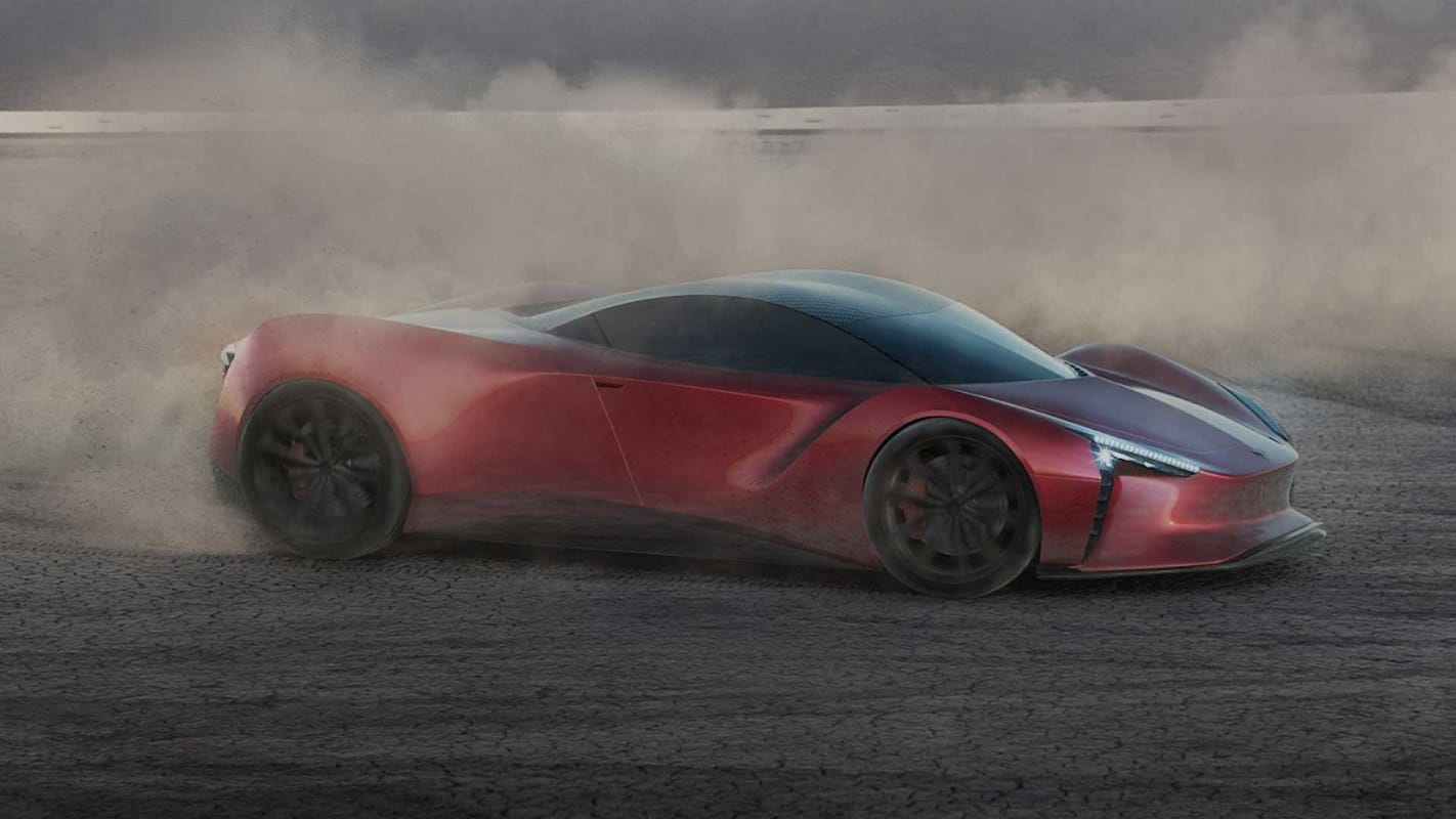 first electric supercar in india azani  Mean Metal Motors MMM Azani electric supercar in india with 350 kmph top speed and 700 km driving range know price and details