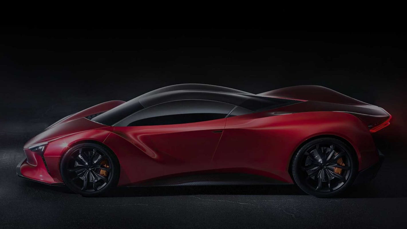 first electric supercar in india azani  Mean Metal Motors MMM Azani electric supercar in india with 350 kmph top speed and 700 km driving range know price and details
