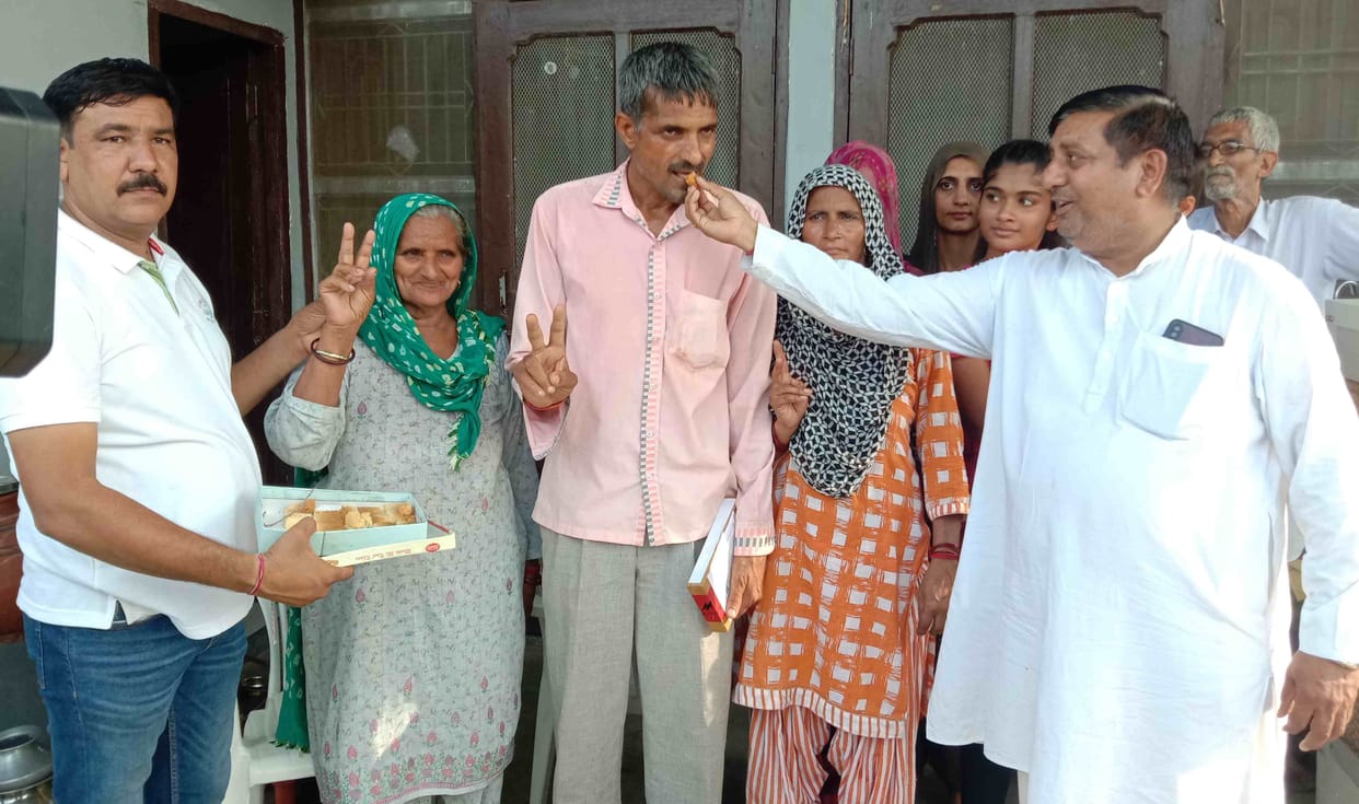 Father Rakesh used to travel 70 km daily to bring milk and butter to Chhatrasal Stadium.