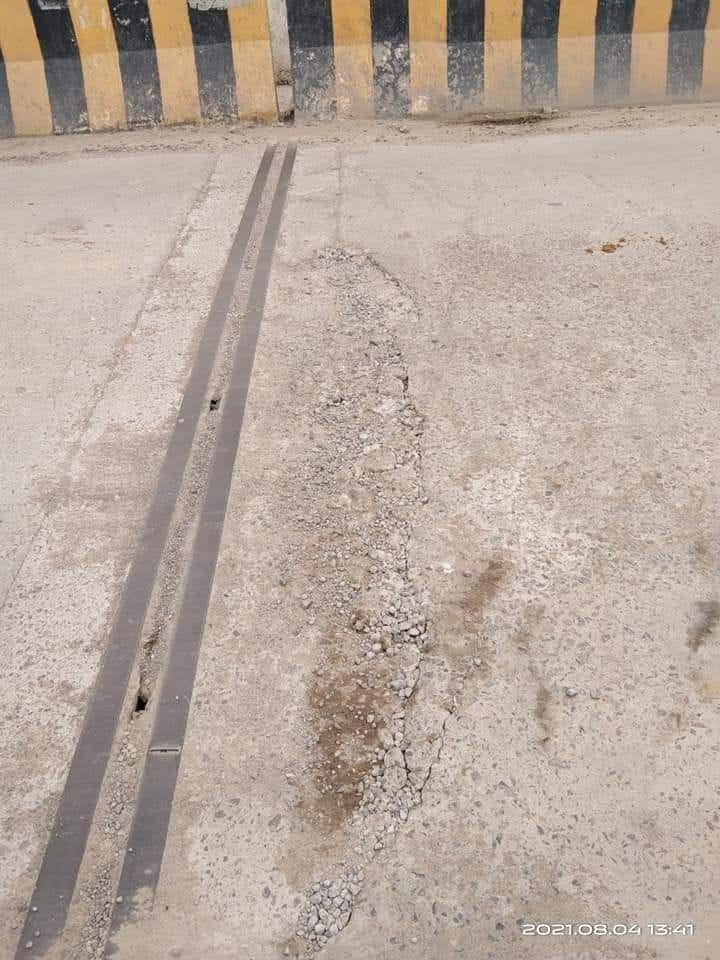 24 crore railway overbridge became dilapidated in two years