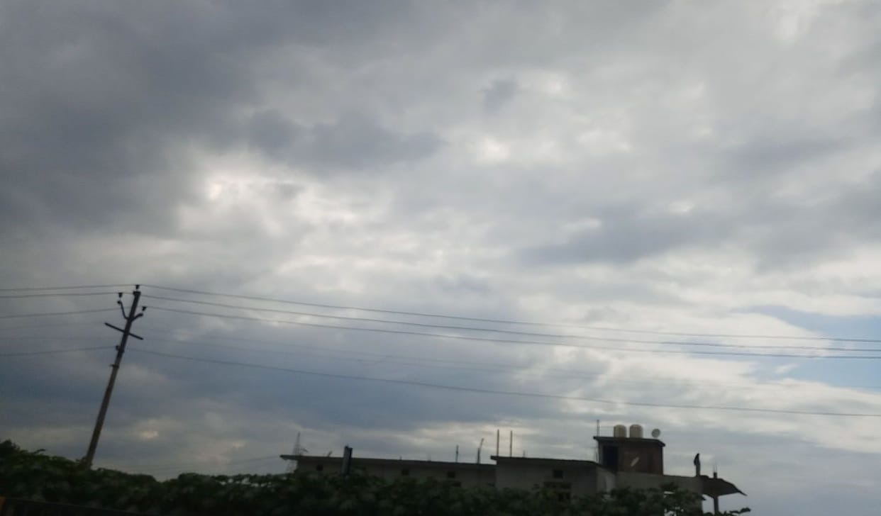 weather became pleasant due to clouds