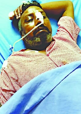 When I complained to the police, the mechanic's stomach was torn with a knife