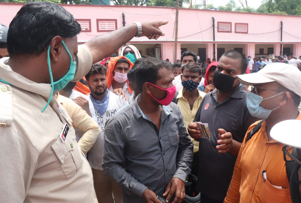 Due to creation of fewer booths fierce ruckus in hospitals