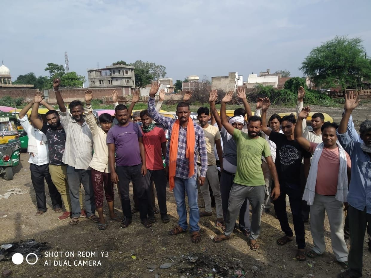Hathras: Tempo drivers strike continues