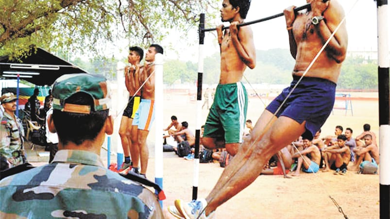 Now the children of fifth class will be prepared for the army