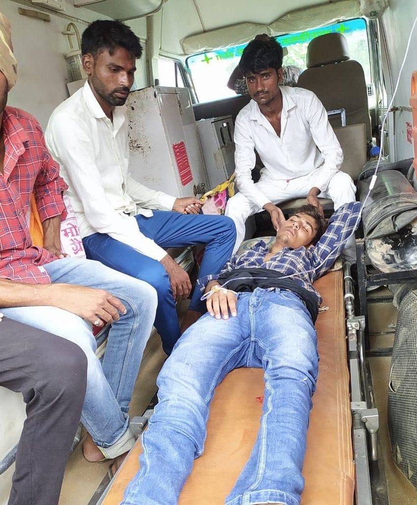 Masked miscreants shot the young man