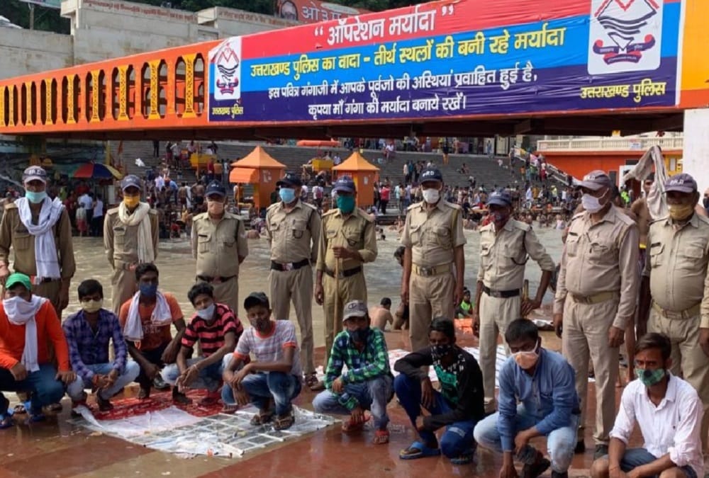 Haridwar Police operation maryada: Nine rioters of Haryana and UP arrested from Har Ki Pauri