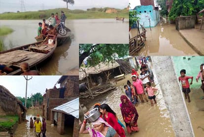 UP: Flood water entered many villages of Orai, Army took over the front, evacuated the village and took people to a safe place