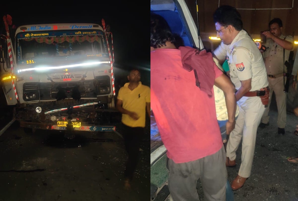 Bus Accident on Agra-Gwalior Highway In Agra