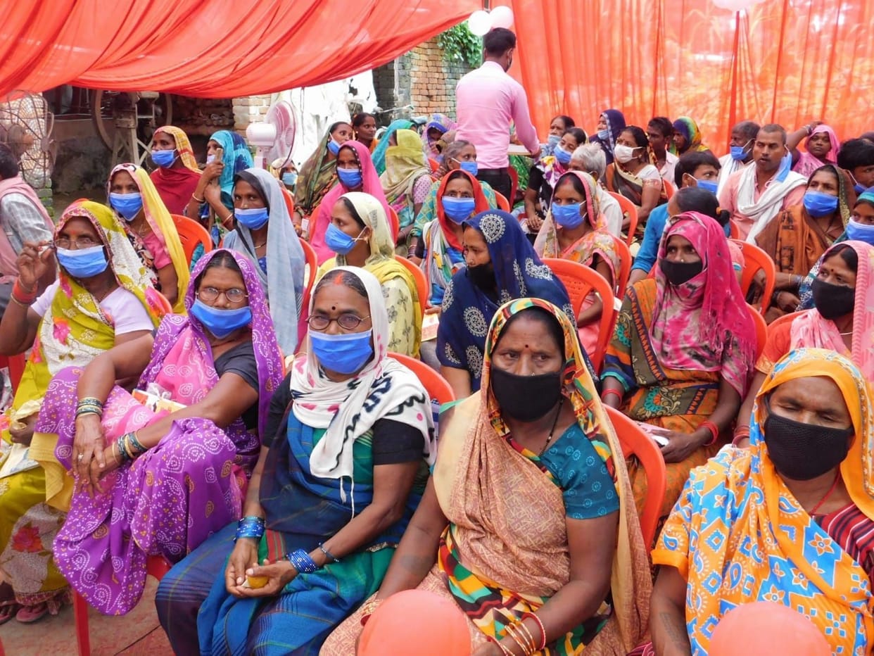 Beneficiaries were giddy after getting free food grains in Anotsav