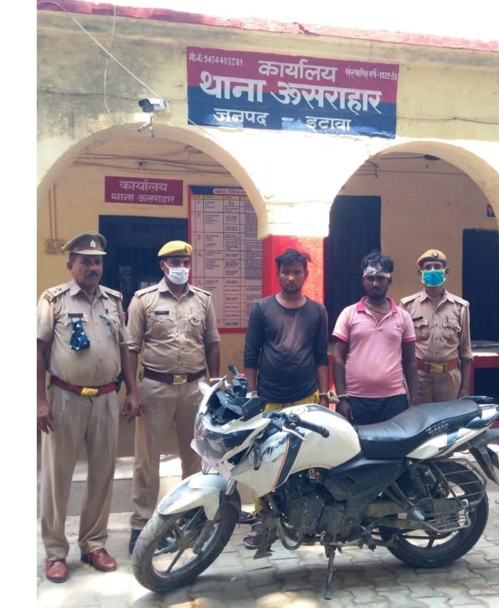 etawah news,Police sent robbers to jail, search for partner