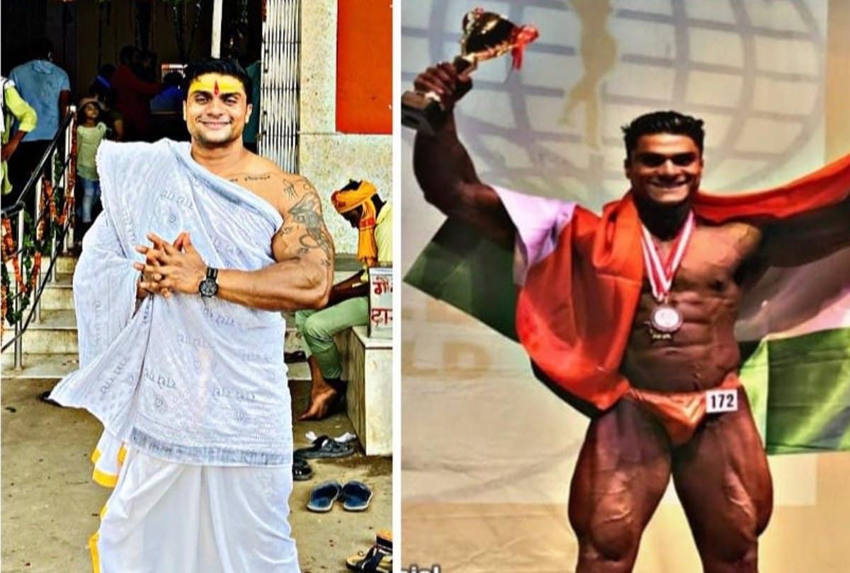 Mr Universe Vicky Bhardwaj offer worship at Chintaharan Mahadev Temple in Mathura