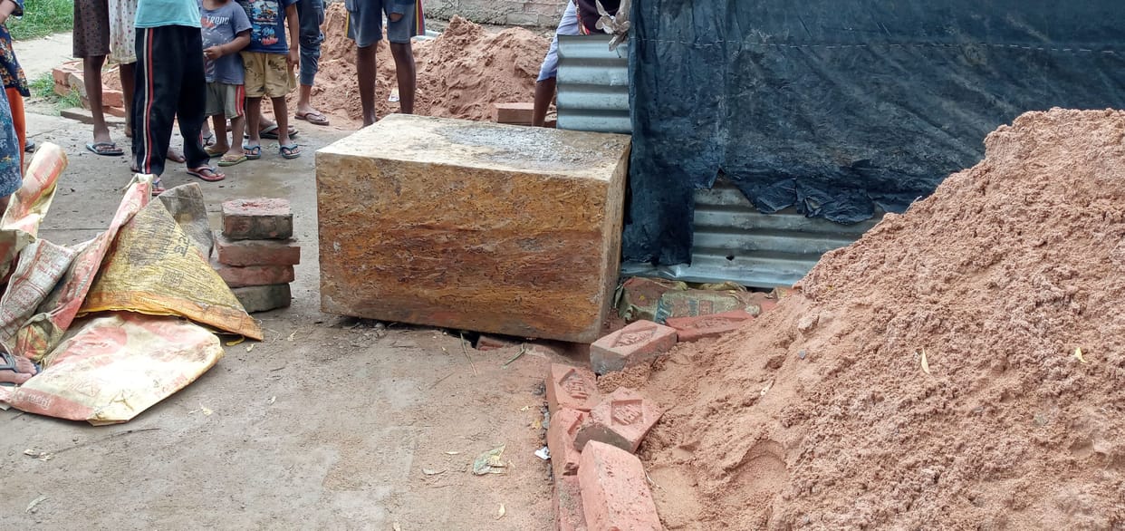 locker found behind the land during construction work