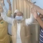 थिरकते हरियाणा के गृह मंत्री अनिल विज व अन्य।